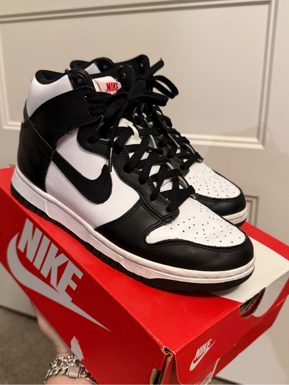 Nike Women’s High-Top Sneakers in Black and White